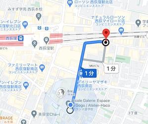西荻駅近駐輪場